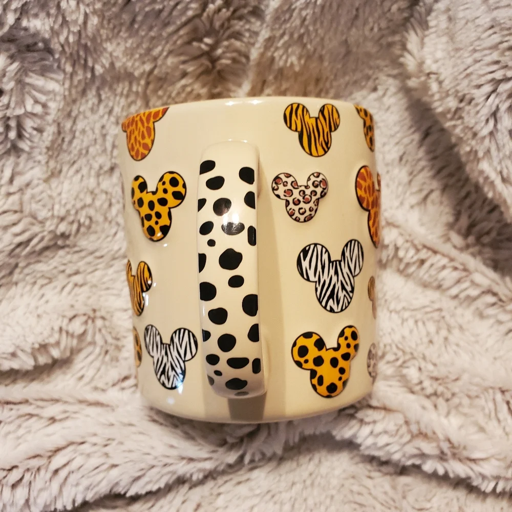 Disney Parks Animal Kingdom 3D Animal Print Mickey Ears Safari Coffee Mug - Picture 2 of 4